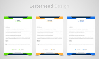 letterhead Design, A4 paper, and clipboard vector