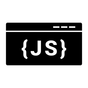 JS Code Icon Isolated on White Background Flat Style. Java Code Symbol for your Web Site design, Logo, App, UI. Vector Illustration