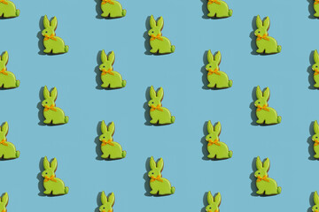 food banner seamless pattern cute bunny decor