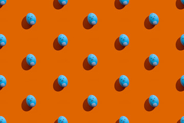 food background seamless pattern cute bunny egg