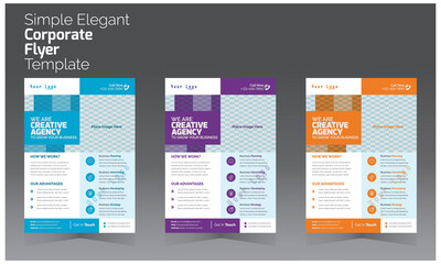 Obraz premium Corporate Business flyer template vector design, Flyer Template, business poster layout ,creative corporate abstract shape trendy flyer magazine leaflet design