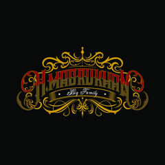 vintage lettering  custom
