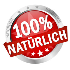 Button with Banner 100% natürlich (in german)