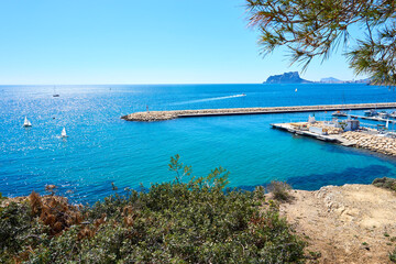 Moraira Views .El portet and Moraira harbour 