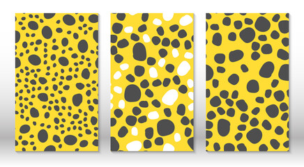 Animal skin leopard pattern. Cheetah print. Covers design template. Leopard print design.