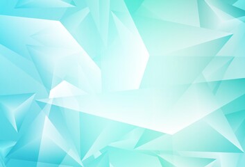 Obraz premium Light Green vector layout with lines, triangles.