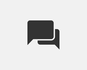 Fototapeta premium Chat icon vector design element. Talk bubble speech sign. Dialogue balloon.