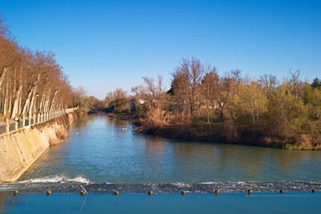 rzeka tag woda przyroda aranjuez hiszpania