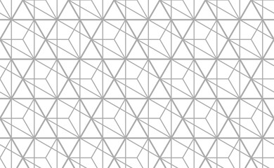 The geometric pattern with lines. Seamless vector background. White and gray texture. Graphic modern pattern. Simple lattice graphic design.