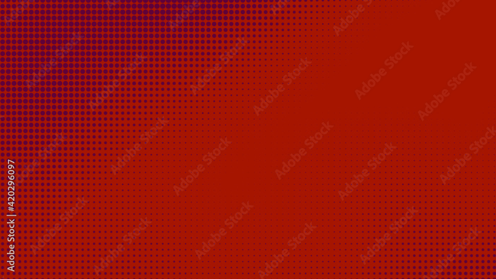 Poster dots halftone red purple color pattern gradient texture with technology digital background. dots pop