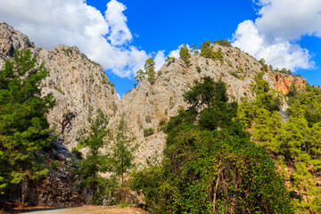 View of the Taurus mountains in Antalya province, Turkey