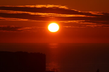 sunrise over the sea