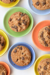 One giant cookie per plate