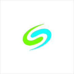 Naklejka premium This is creative latter S logo design