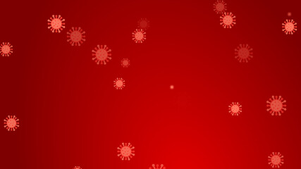 Coronavirus red pattern banner background. Abstract healthcare Illustrations concept COVID-19.