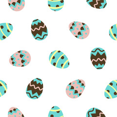 Easter egg seamless pattern