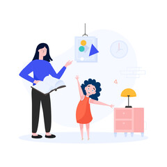 
Flat illustration of pre school, editable vector 

