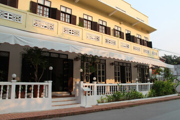 building (hotel ?) in luang prabang (laos)