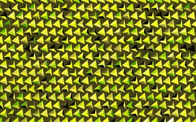 Dark Green, Yellow vector background with triangles.