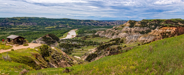  Little Missouri River Overlook, Theodore Roosevelt National Park, North Dakota, USA