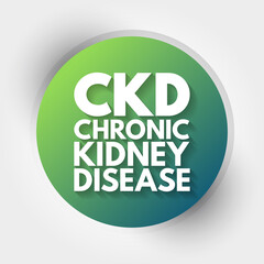 CKD - Chronic Kidney Disease acronym, medical concept background