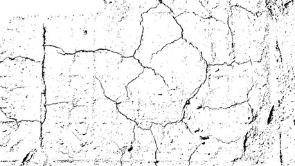 Cracked, aged background. Crack, grunge texture vector illustartion. Graphic resource for graphic design.
