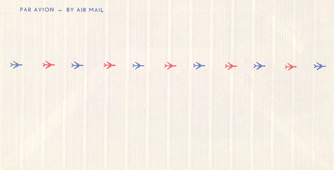 luftpost airmail air mail briefumschlag envelope flugzeug plane vintage retro alt old blank blanco...