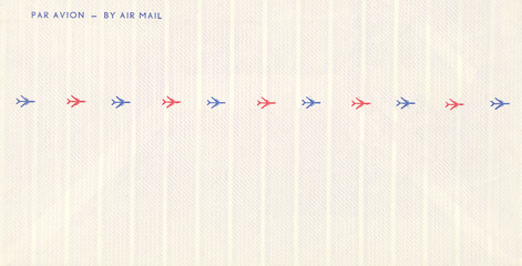 luftpost airmail air mail briefumschlag envelope flugzeug plane vintage retro alt old blank blanco...