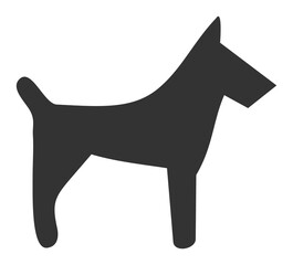 Dog icon. Illustration style is a flat iconic symbol. Simple Dog vector illustration.
