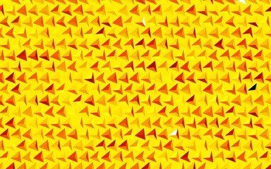 Dark Orange vector template with crystals, triangles.