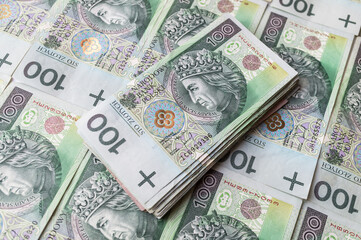 Fototapeta na wymiar Composition of Polish money