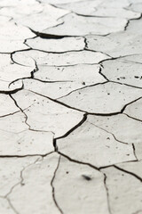 textura de suelo arcilloso agrietado