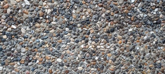 Rough stone pattern from a tunnel