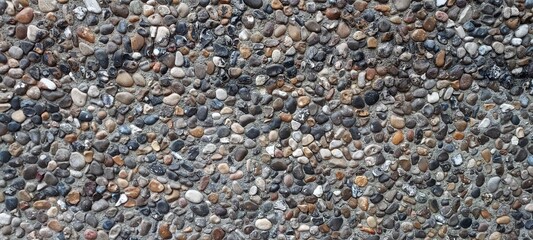 Rough stone pattern from a tunnel
