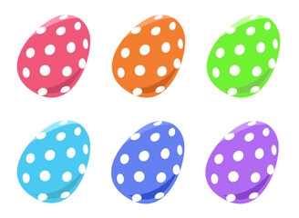 イースターエッグ　水玉模様