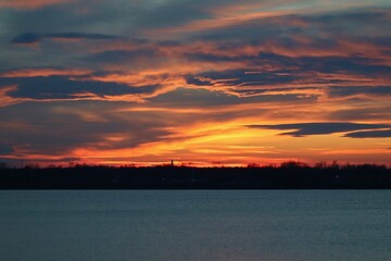 Obraz premium sunset over the sea