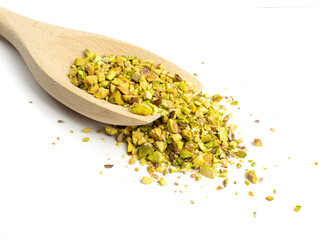 Scattered Pistachio Nut Pieces, Break Chopped Pistachios