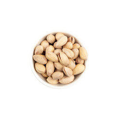 Fried Pistachio Nuts Isolated, Baked Pistachios Pile