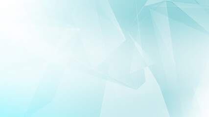 Obraz premium Abstract blue white and gray polygon triangle pattern gradient background. 3d render illustration.