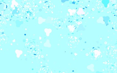Light BLUE vector pattern with random forms.