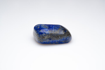 Natural lapis lazuli on white background