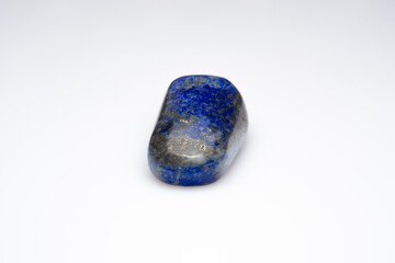 Natural lapis lazuli on white background