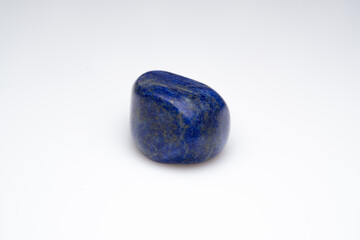 Natural lapis lazuli on white background