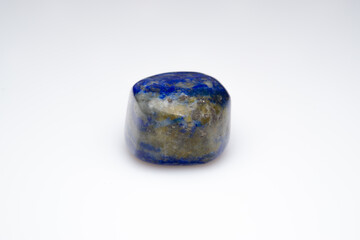 Natural lapis lazuli on white background