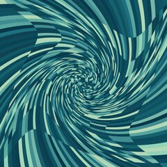 Abstract composition with black and teal squares. Psychedelia grayscale art