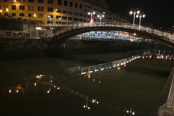 Urbanscape in the city of Bilbao