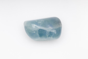 Natural fluorite on a white background