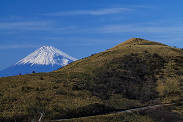 西伊豆スカイラインと富士山