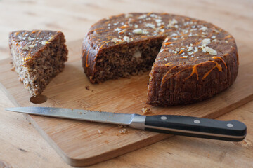 torta integral de naranja