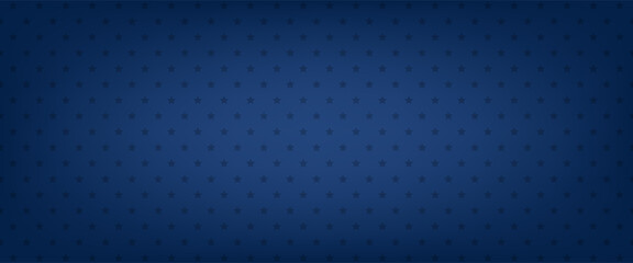 Blue star vector background. American banner. Patriotic pattern